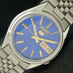 Vintage 1978 Seiko Automatic Mens Silver Watch W/daydate *redial* nh 36 not 7s26